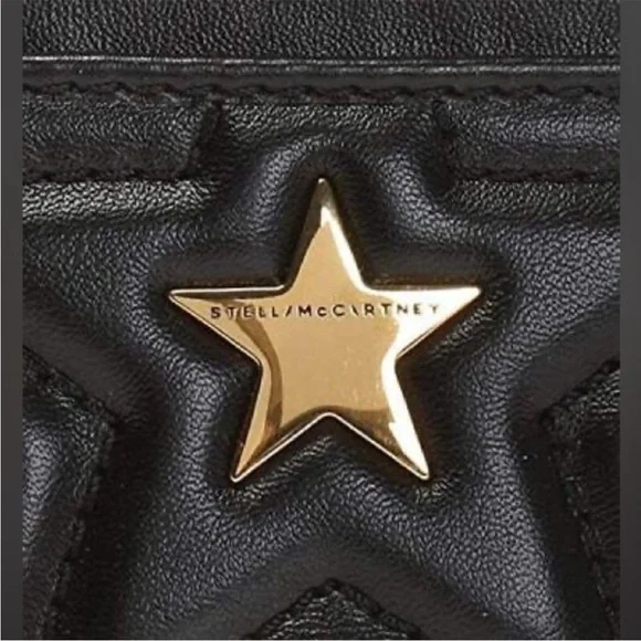Stella McCartney  Black Card Holder with Gold Star - Picture 15 of 16